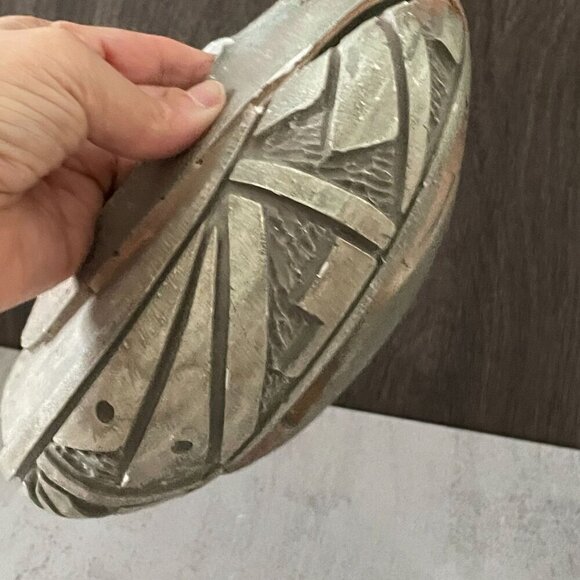 Steven Kaye Navajo Signed Hand Carved Hand Made Hanging Planter Southwestern - Picture 5 of 10